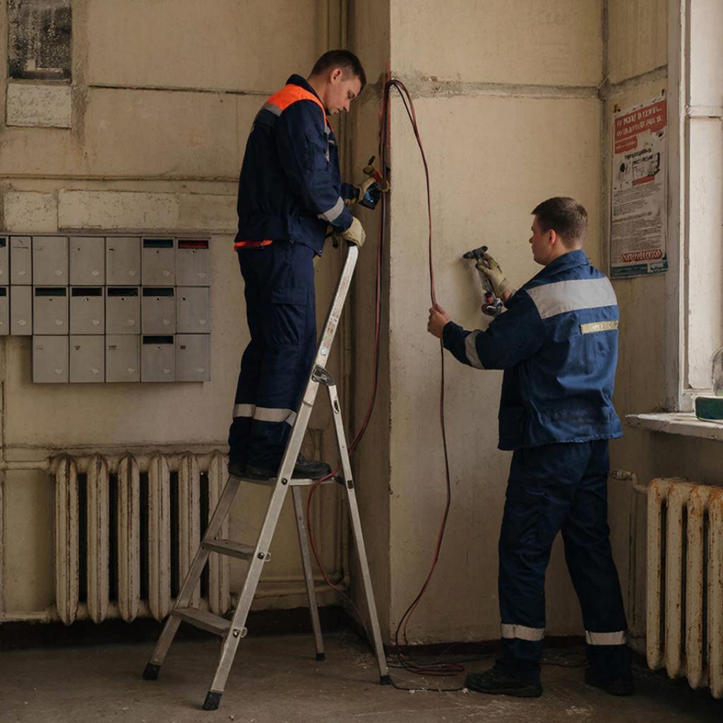СНИП для кабеля в подъезде